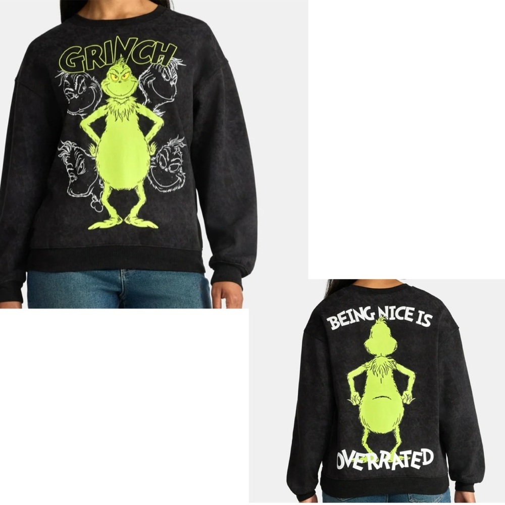The Grinch sweater Christmas sweater Being nice is overrated NWT